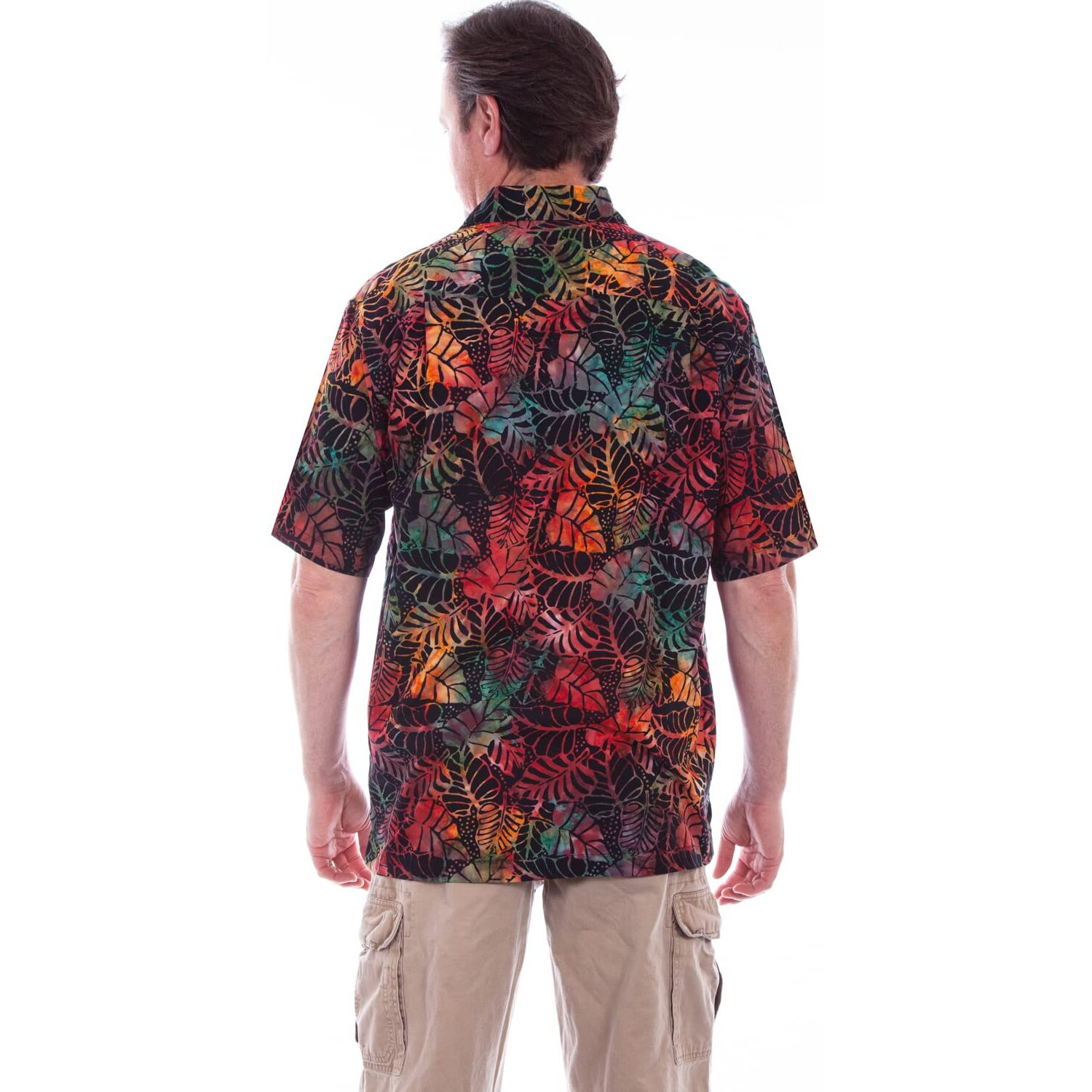 MEN's S/S BOLD FLORAL BATIK SHIRT