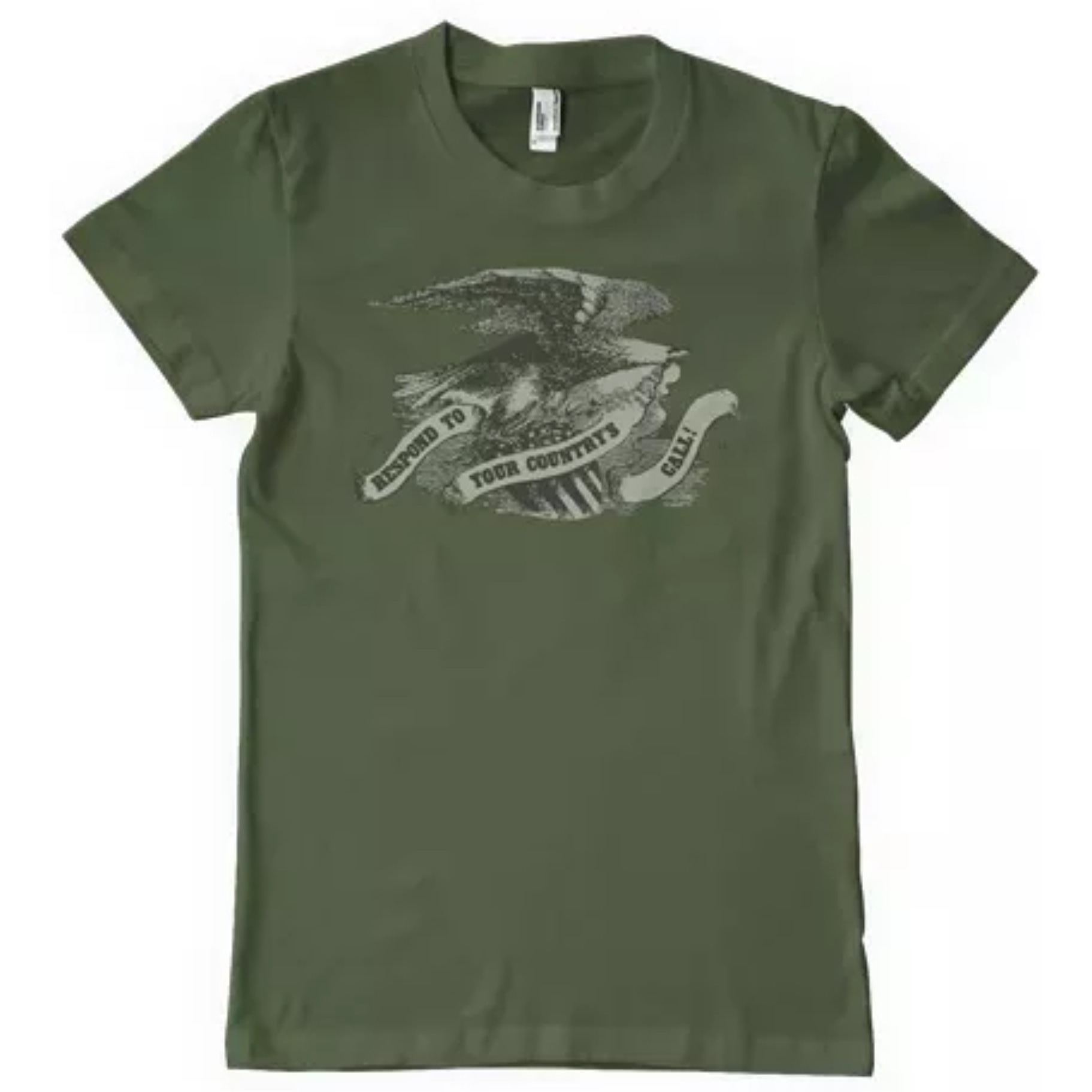 An American Force Men's T-Shirt Olive Drab - Small