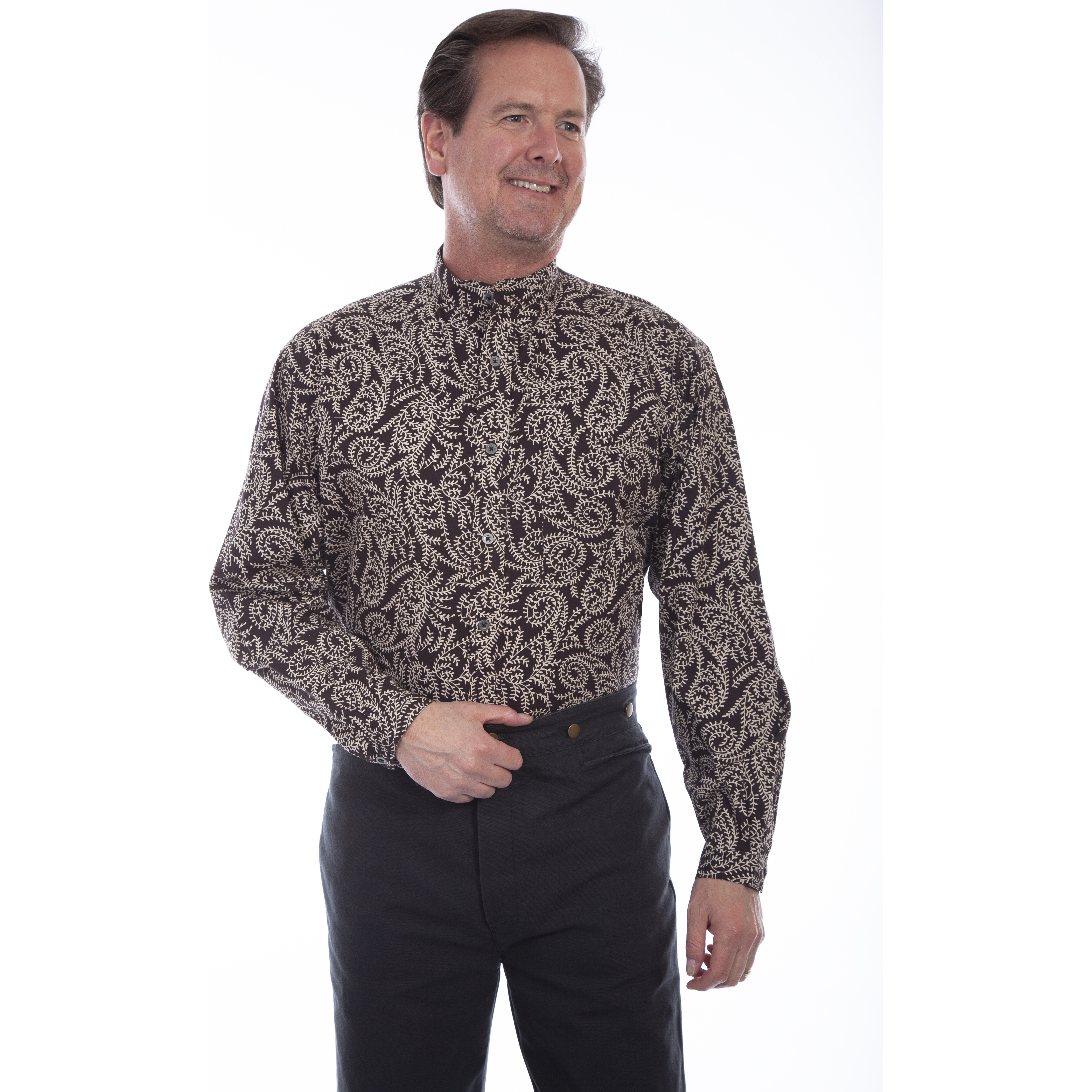 PAISLEY BUTTON FRONT SHIRT