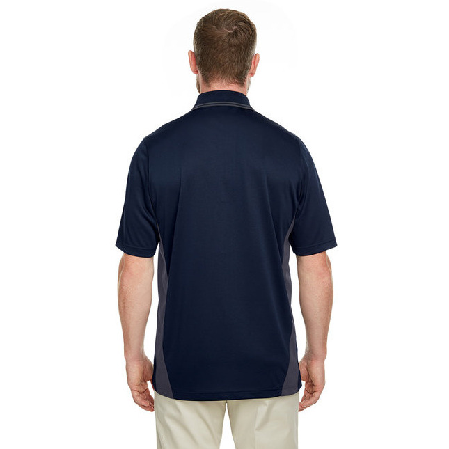 Mens Flash Snag Protection Plus IL colorblock Polo - BLAcK DK cHARcL - S(D0102H7Z81P)