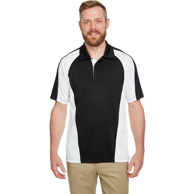 Mens Advantage Snag Protection Plus IL colorblock Polo - BLK RED D cHRc - S(D0102H7ZWHT)