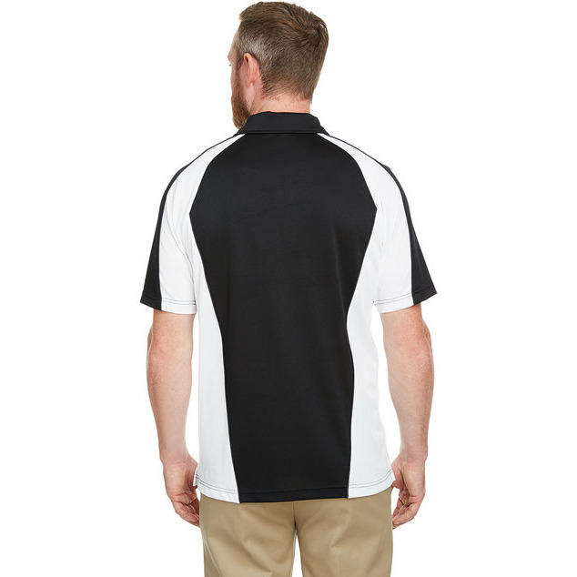 Mens Advantage Snag Protection Plus IL colorblock Polo - BLK RED D cHRc - S(D0102H7ZWHT)