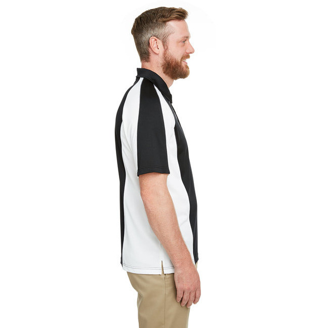 Mens Advantage Snag Protection Plus IL colorblock Polo - BLK RED D cHRc - S(D0102H7ZWHT)