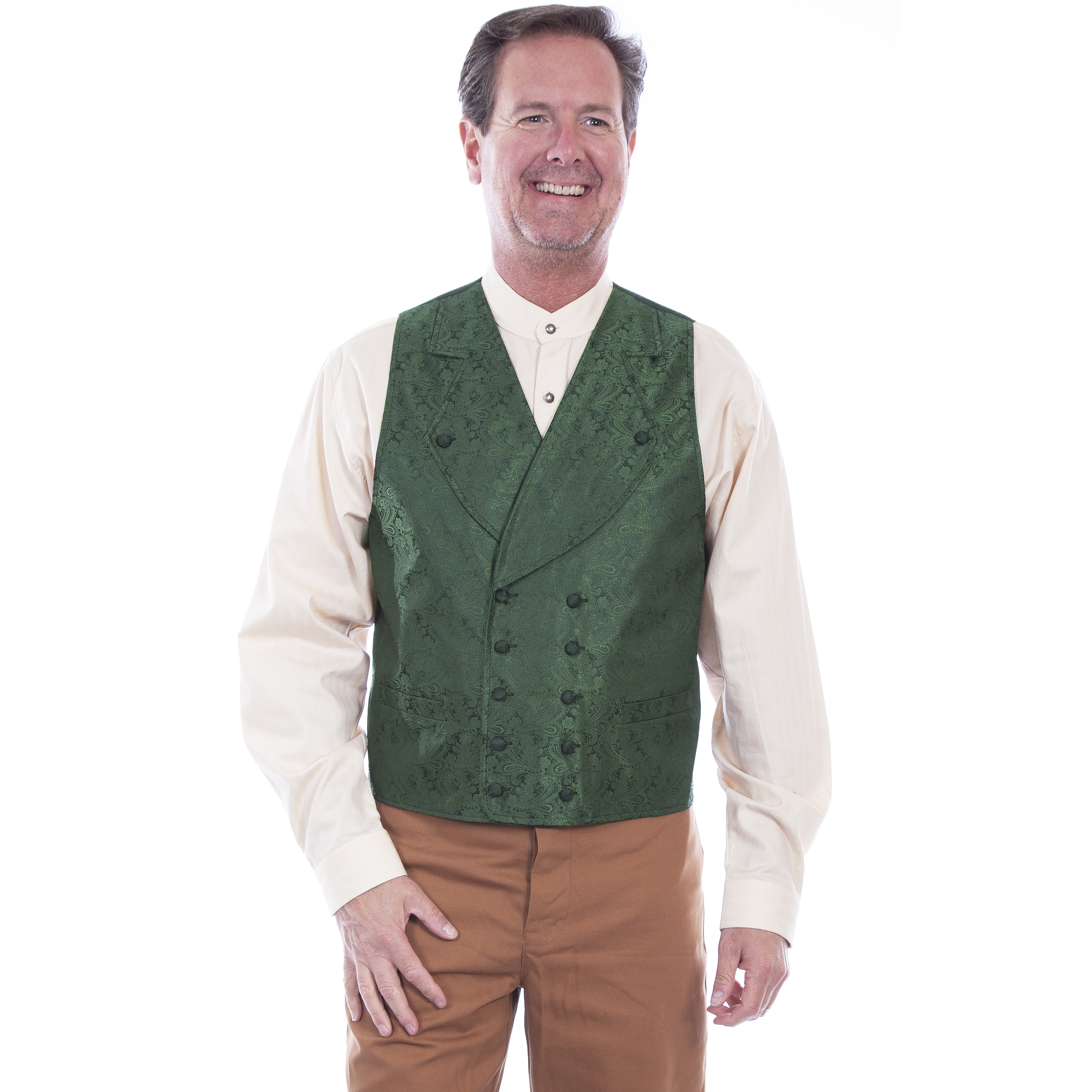 DOUBLE BREASTED WIDE LAPEL VEST