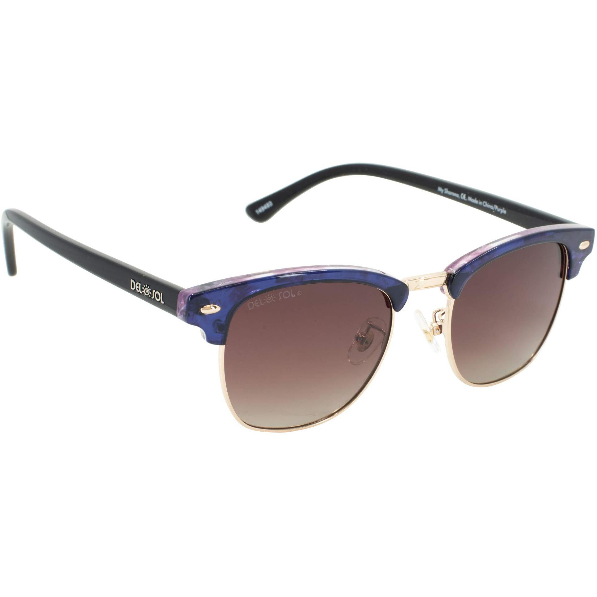 Solize My Sharona - Clear to Purple by DelSol for Women - 1 Pc Sunglasses