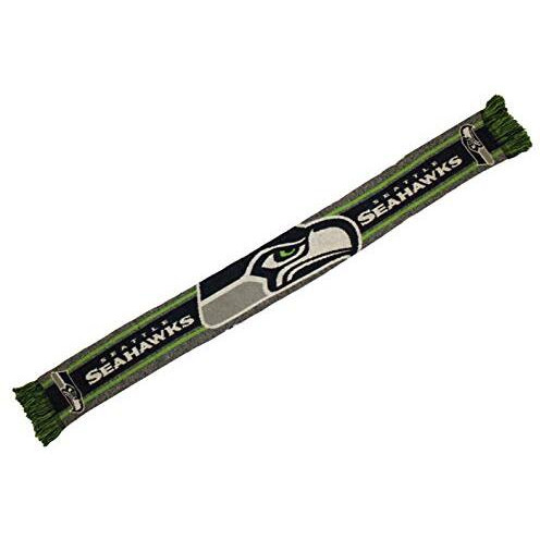 Seattle Seahawks Scarf Big Logo Wordmark Gray