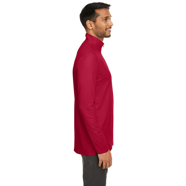 Mens Fusion chromaSoftPique Quarter-Zip - BLAcK - S(D0102H7ZVE8)