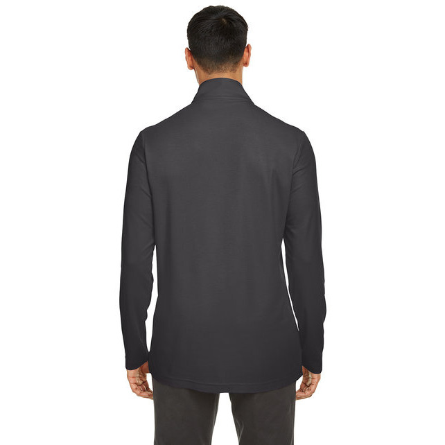 Mens Fusion chromaSoftPique Quarter-Zip - BLAcK - S(D0102H7ZV2J)