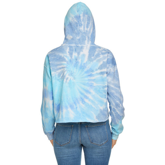 Ladies cropped Hooded Sweatshirt - LAgOON - S(D0102H78YLX)