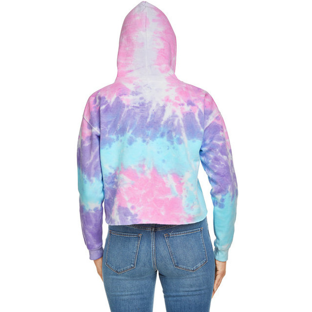 Ladies cropped Hooded Sweatshirt - LAgOON - S(D0102H78YQ8)
