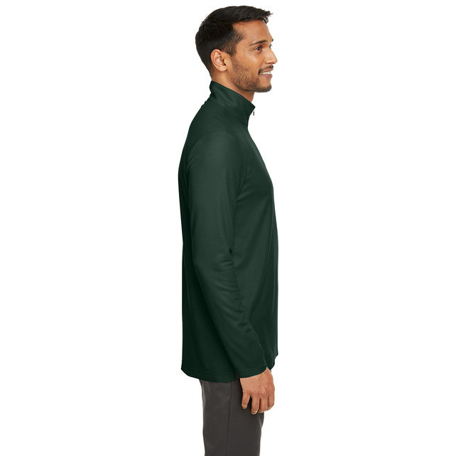Mens Fusion chromaSoftPique Quarter-Zip - BLAcK - S(D0102H7ZJTT)