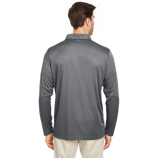 Mens Zone Performance Long Sleeve Polo - BLAcK - XS(D0102H7ZK8J)