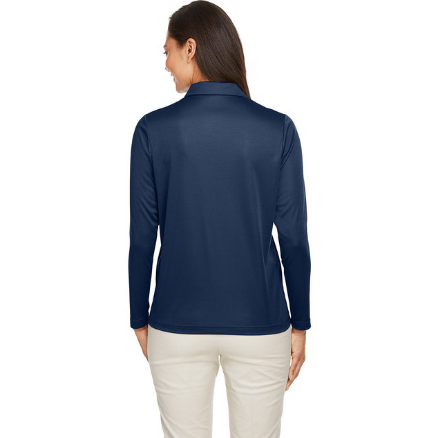 Ladies Zone Performance Long Sleeve Polo - BLAcK - XS(D0102H7ZTJX)