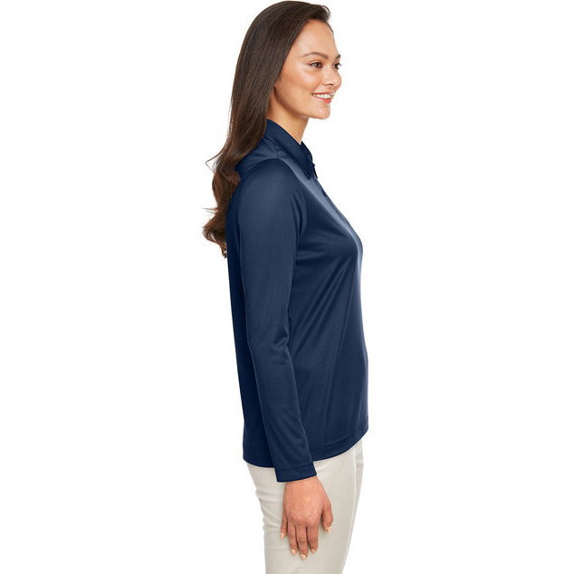 Ladies Zone Performance Long Sleeve Polo - BLAcK - XS(D0102H7ZTJX)