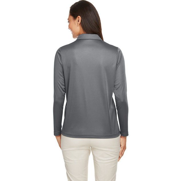 Ladies Zone Performance Long Sleeve Polo - BLAcK - XS(D0102H7ZTJT)
