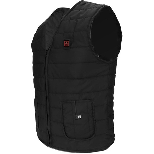 Heat Jacket Vest 3 Heating Gear Adjustable USB Heated Vest Warm Heat Coat Vest w/ 5 Heating Pads For Men Women Winter Outdoor Activity