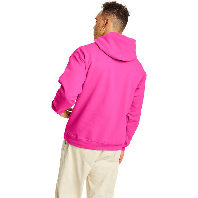 Unisex Ecosmart 5050 Pullover Hooded Sweatshirt - WHITE - S(D0102H7D7LP)