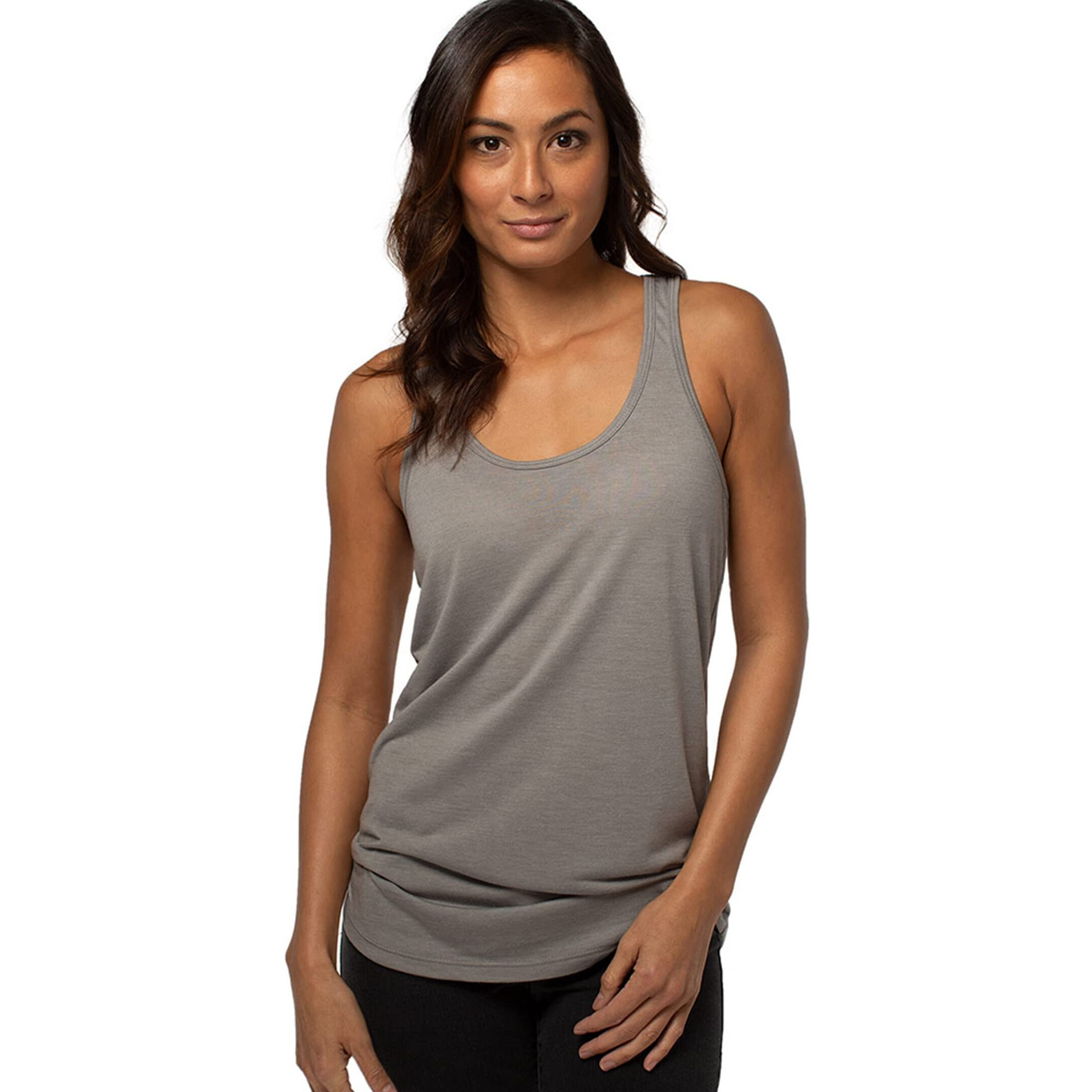 Bamboo Racer Tank - Reef Blue Heather by Cariloha for Women - 1 Pc Tank Top (XS)