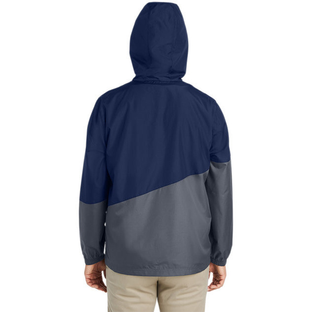 Unisex Techno Lite colorblock Windbreaker - TRU ROYAL cRBN - 5XL(D0102H78HAJ)