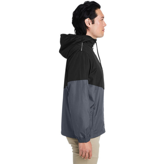 Unisex Techno Lite colorblock Windbreaker - TRU ROYAL cRBN - 5XL(D0102H78HgT)