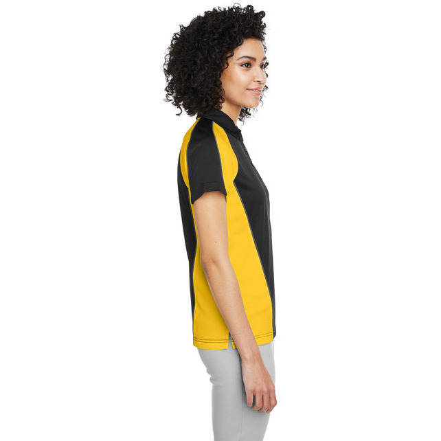 Ladies Advantage Snag Protection Plus IL colorblock Polo - BLK RED D cHRc - XS(D0102H7ZBQ8)