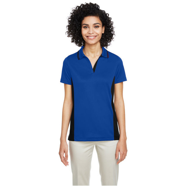 Ladies Flash Snag Protection Plus IL colorblock Polo - BLAcK SNRY YLLW - XS(D0102H7ZV8X)