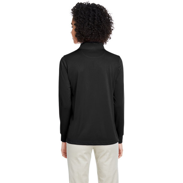 Ladies Advantage Snag Protection Plus IL Long Sleeve Polo - BLAcK - XS(D0102H7Z04T)