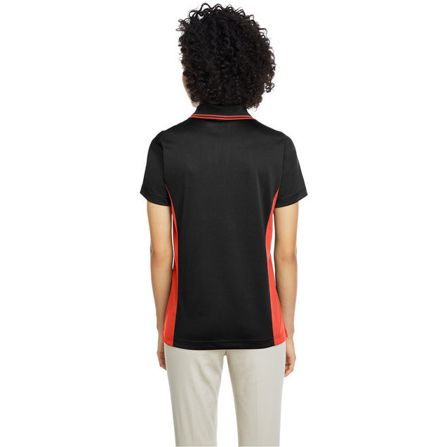 Ladies Flash Snag Protection Plus IL colorblock Polo - BLAcK SNRY YLLW - XS(D0102H7ZV42)