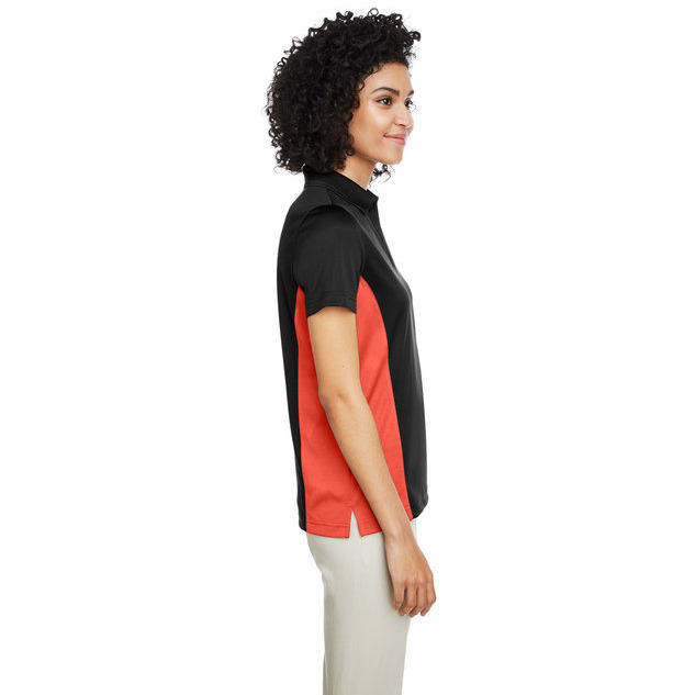 Ladies Flash Snag Protection Plus IL colorblock Polo - BLAcK SNRY YLLW - XS(D0102H7ZV42)