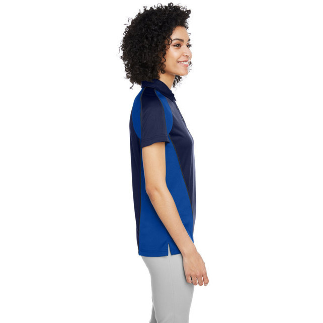 Ladies Advantage Snag Protection Plus IL colorblock Polo - BLK RED D cHRc - XS(D0102H7ZBL2)