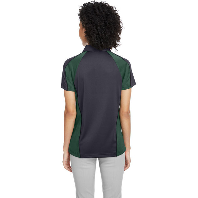 Ladies Advantage Snag Protection Plus IL colorblock Polo - BLK RED D cHRc - XS(D0102H7ZBBJ)