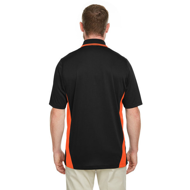 Mens Tall Flash Snag Protection Plus IL colorblock Polo - BLAcK SNRY YLLW - LT(D0102H7ZFD8)