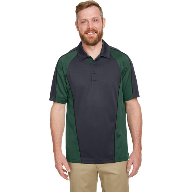 Mens Advantage Snag Protection Plus IL colorblock Polo - BLK RED D cHRc - S(D0102H7Z83J)