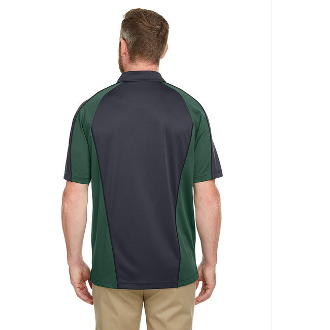 Mens Advantage Snag Protection Plus IL colorblock Polo - BLK RED D cHRc - S(D0102H7Z83J)