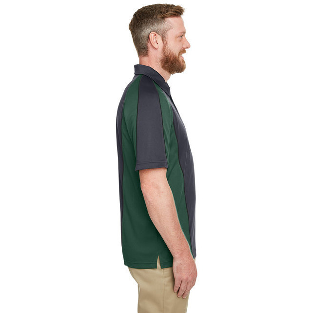 Mens Advantage Snag Protection Plus IL colorblock Polo - BLK RED D cHRc - S(D0102H7Z83J)