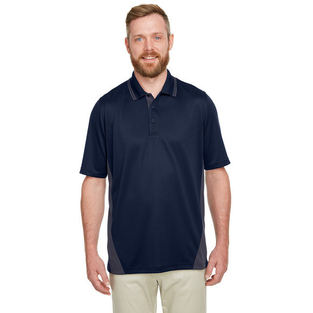 Mens Tall Flash Snag Protection Plus IL colorblock Polo - BLAcK SNRY YLLW - LT(D0102H7ZFZ8)