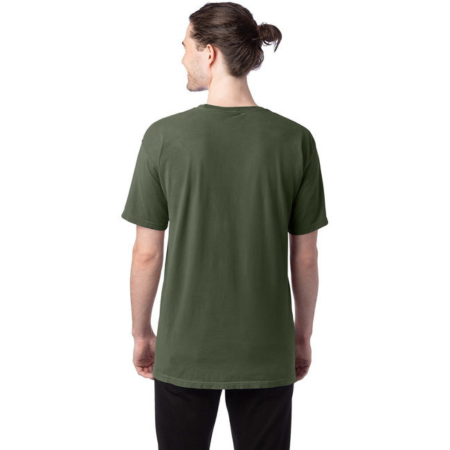 Mens garment-Dyed T-Shirt - BLAcK - S(D0102H7DAIT)