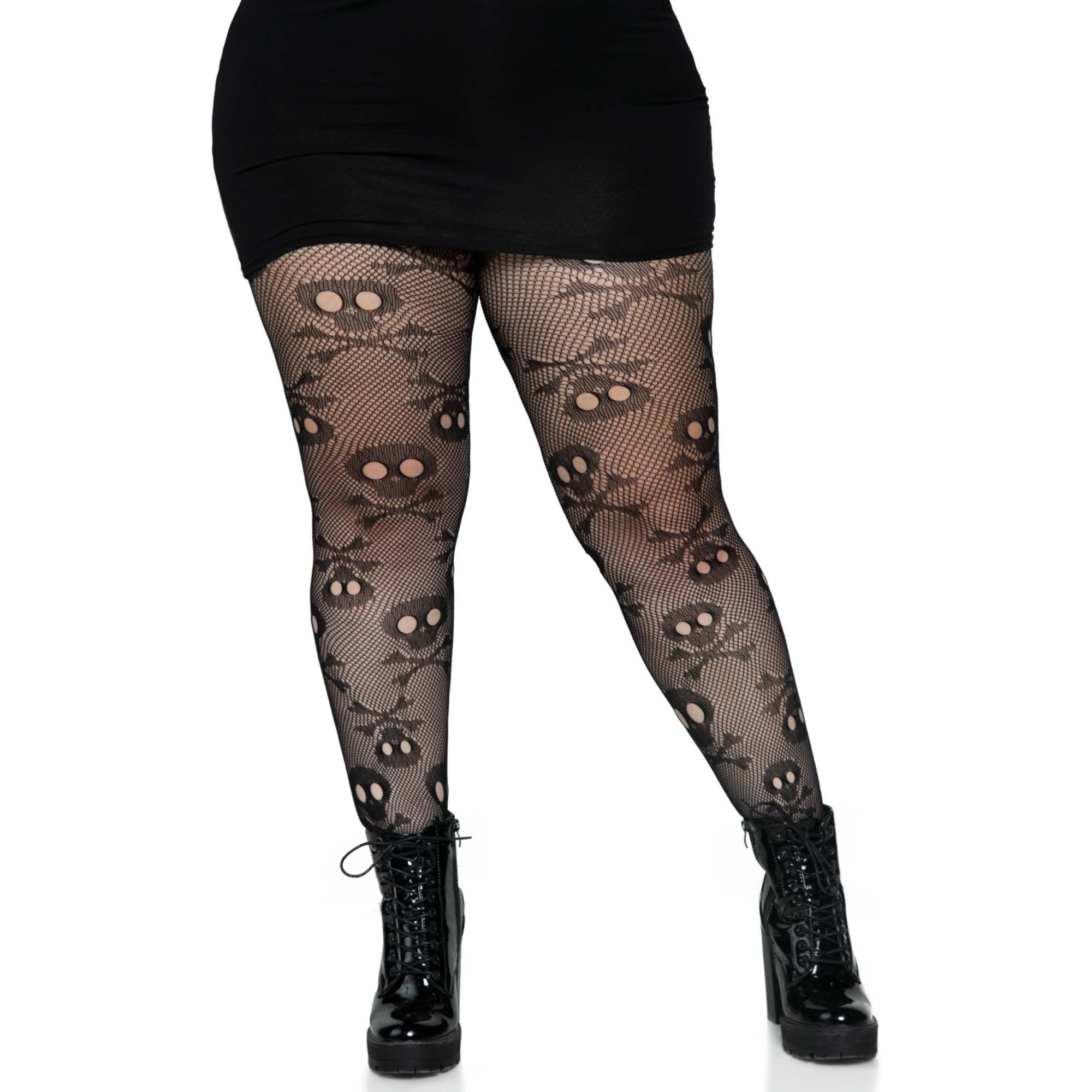 Pirate Booty skull net tights.