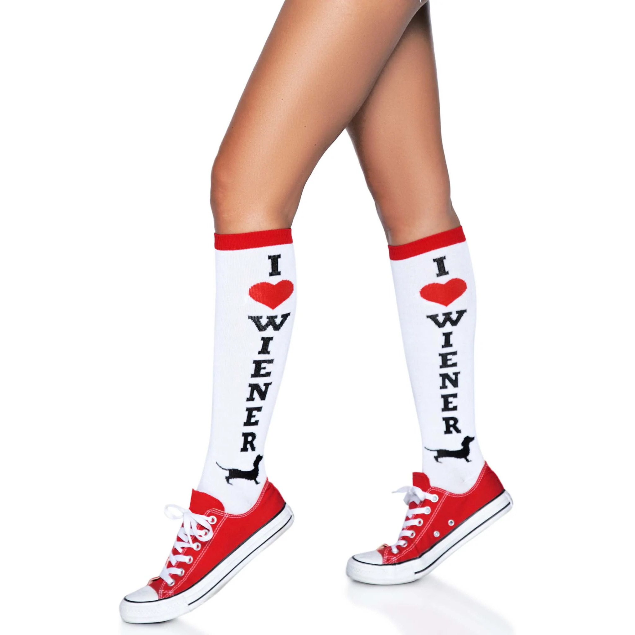 Wiener Dog knee highs.