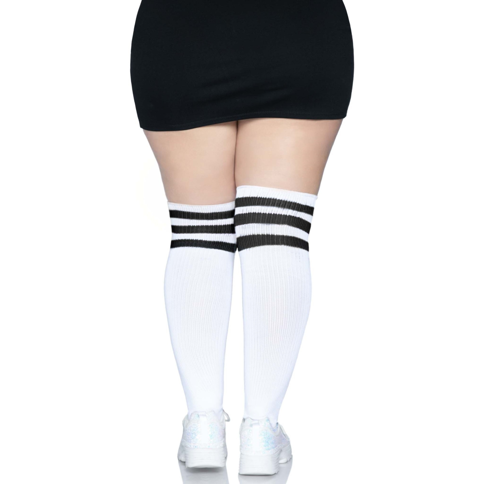 Over the knee athletic socks.