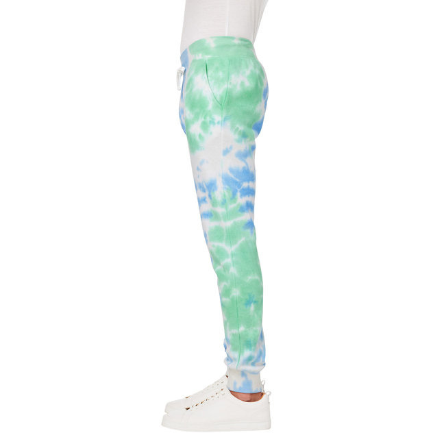 J America 8884JA Adult Tie Dye Fleece Jogger