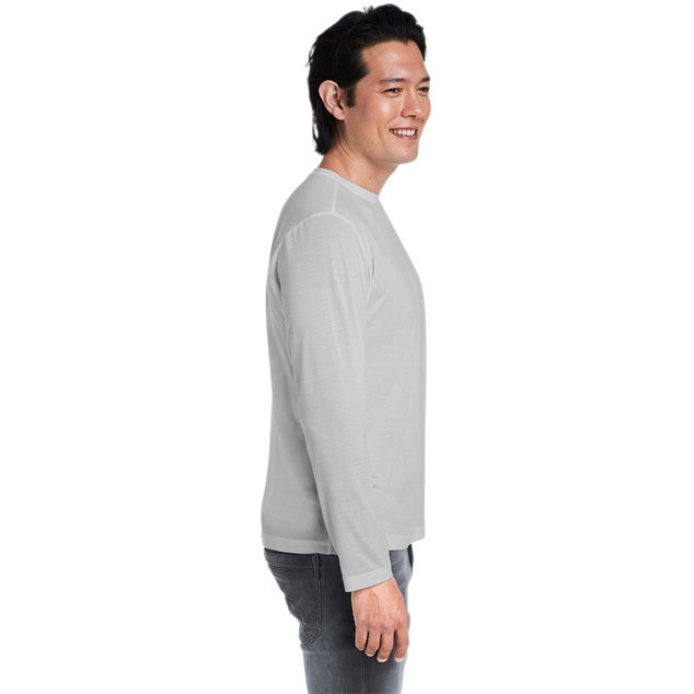 Adult Fusion chromaSoftPerformance Long-Sleeve T-Shirt - cARBON - 5XL(D0102H7Z40T)