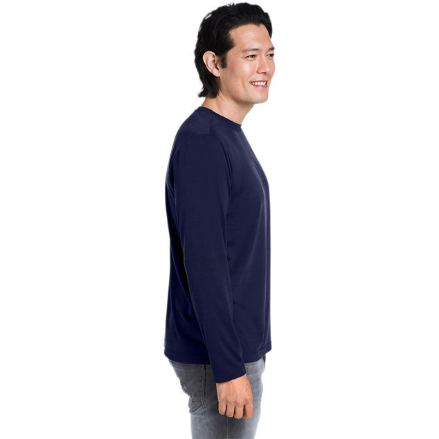 Adult Fusion chromaSoftPerformance Long-Sleeve T-Shirt - cARBON - 5XL(D0102H7Z4A2)