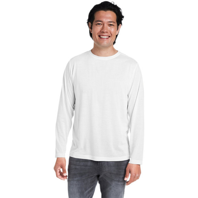 Adult Fusion chromaSoftPerformance Long-Sleeve T-Shirt - cARBON - 5XL(D0102H7Z45T)