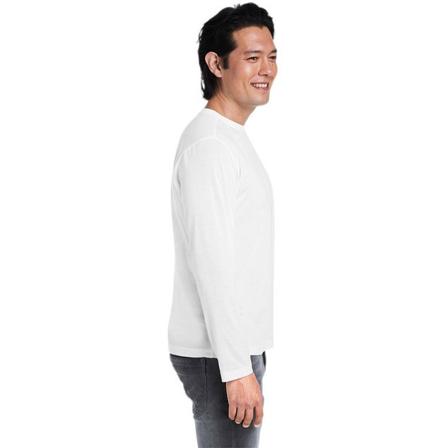 Adult Fusion chromaSoftPerformance Long-Sleeve T-Shirt - cARBON - 5XL(D0102H7Z45T)