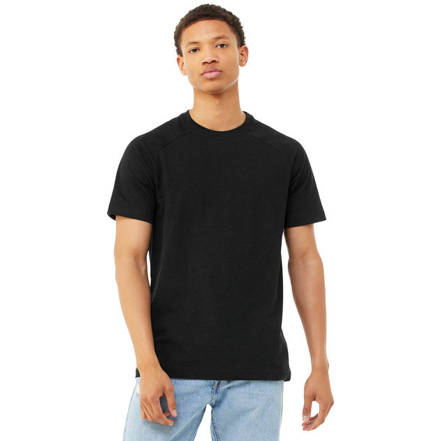 Bella + Canvas 3201 Mens Heather CVC Raglan T-Shirt