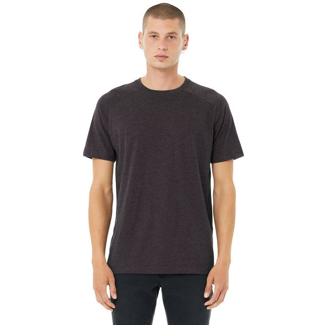 Bella + Canvas 3201 Mens Heather CVC Raglan T-Shirt