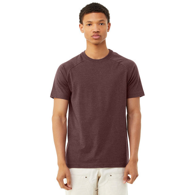 Bella + Canvas 3201 Mens Heather CVC Raglan T-Shirt