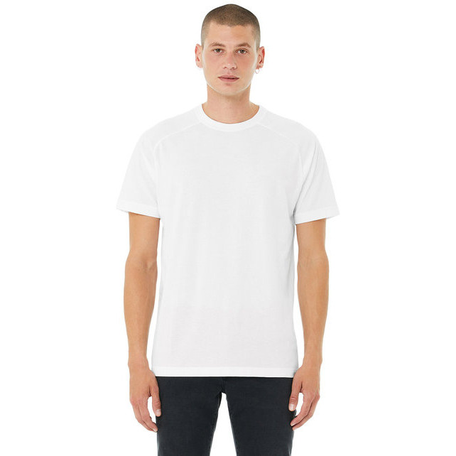 Bella + Canvas 3201 Mens Heather CVC Raglan T-Shirt