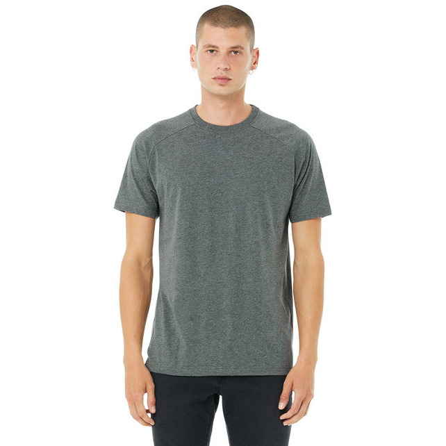 Bella + Canvas 3201 Mens Heather CVC Raglan T-Shirt